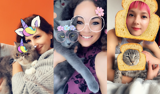 filtre en réalité augmentée pour snapchat