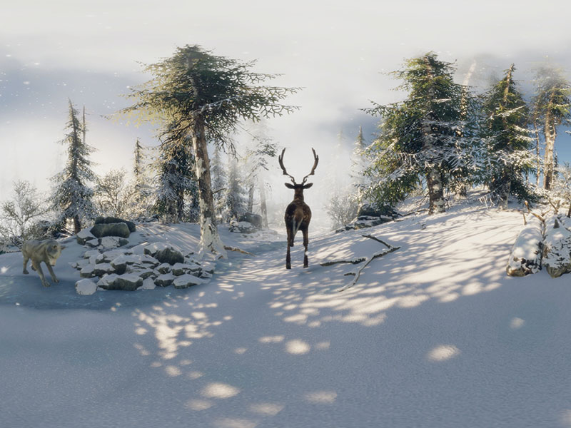 animation simulateur du traineau du pere noel