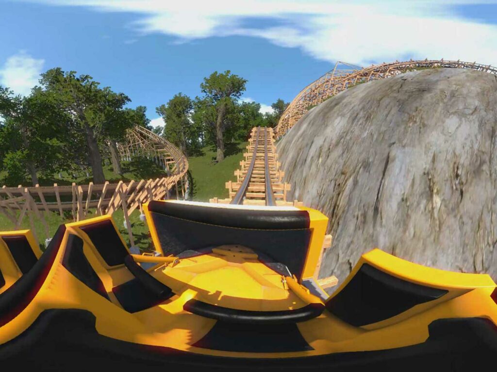 simulateur roller coaster
